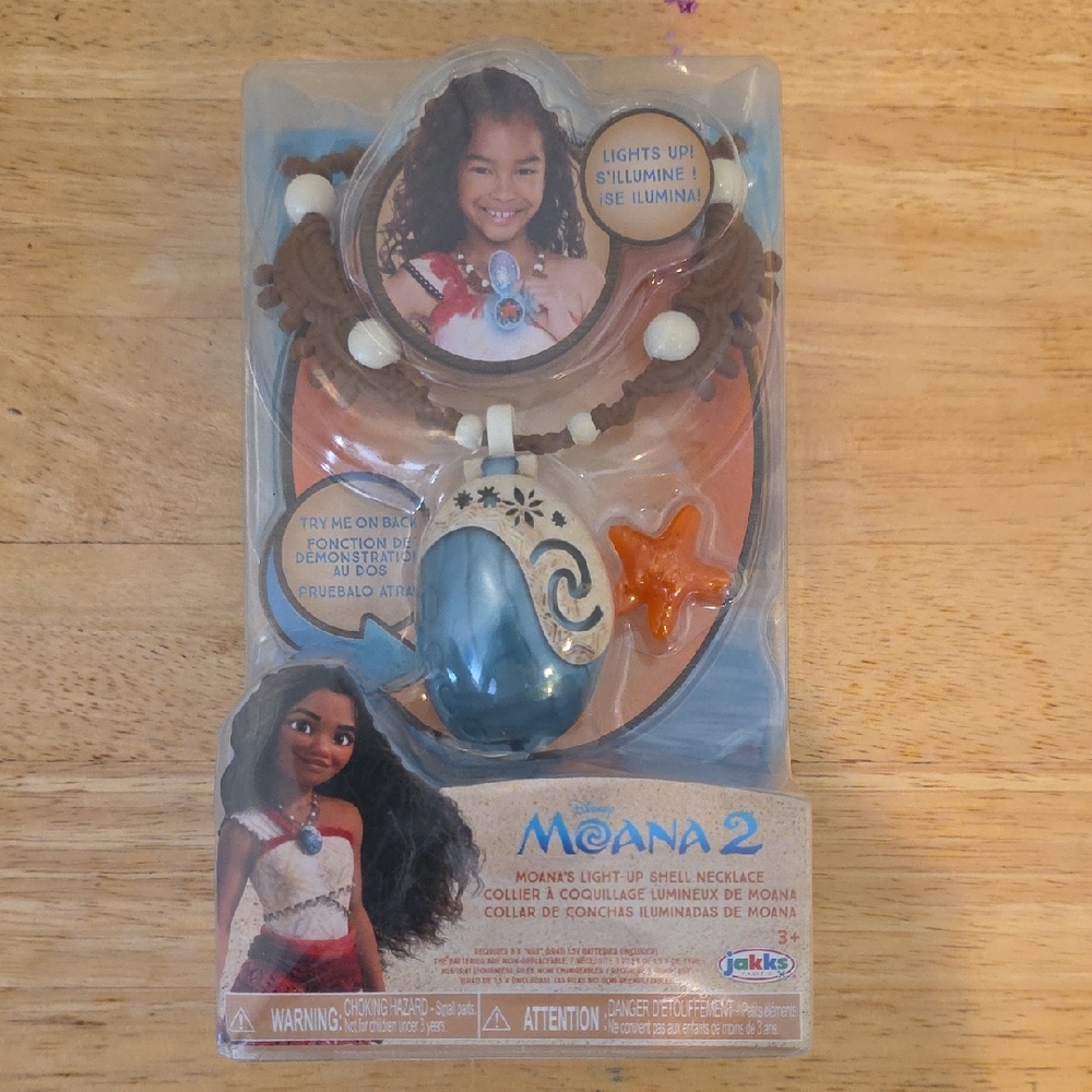 Disney Moana Light-Up Necklace - Blue, Orange, Brown